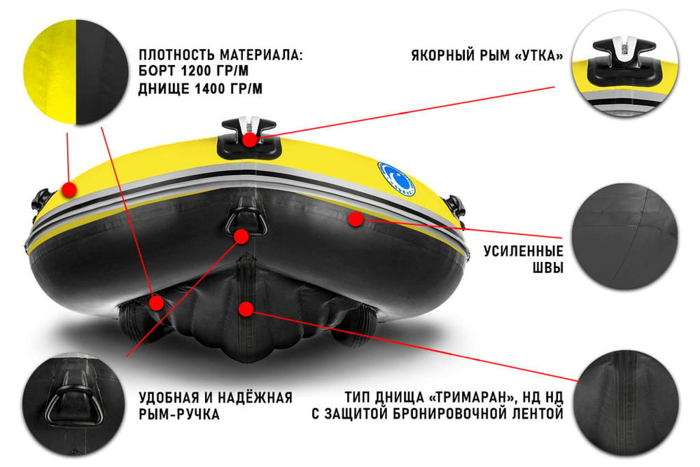 Лодка ПВХ STORMLINE Air Trimaran 430 + 2х-тактный лодочный мотор MERCURY ME 30 E