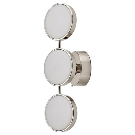 IKEA KABOMBA  (ИКЕА КАБОМБА)  -  Светодиодный настенный светильник, диммируемый хром/глянец, 47x14 см