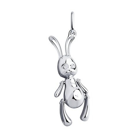 Подвеска Заяц из серебра