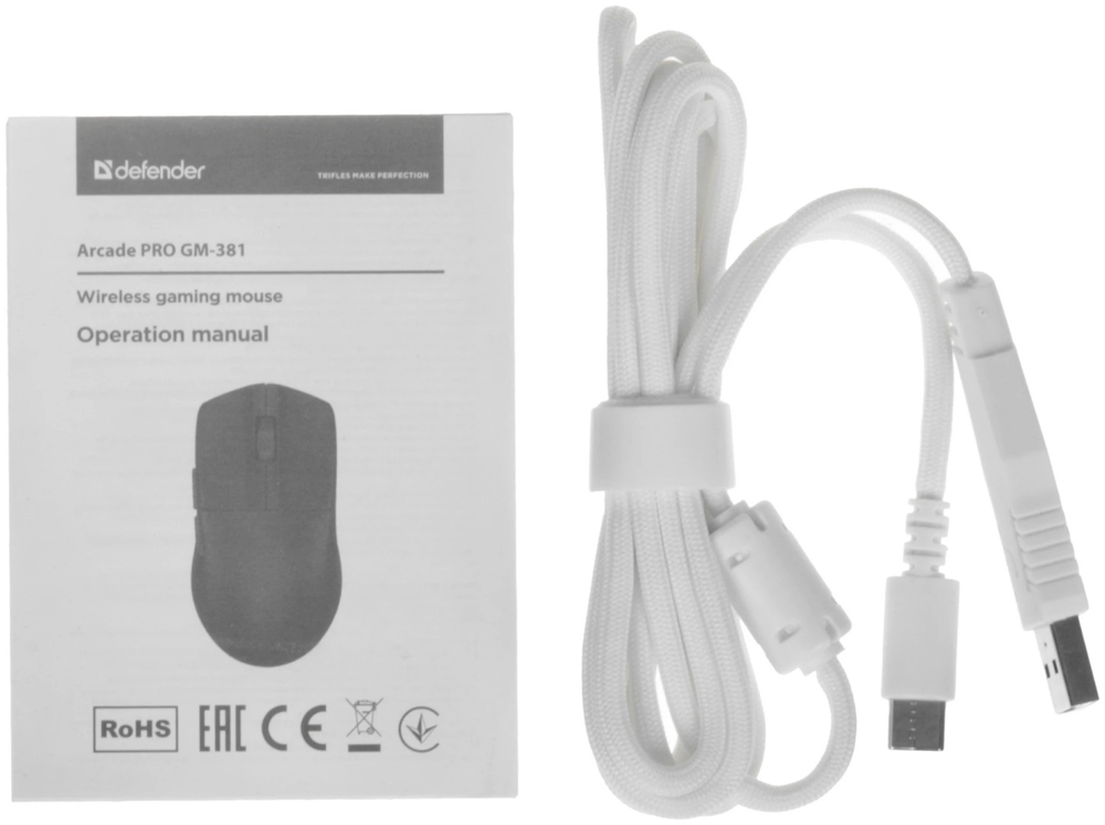Мышь Defender Arcade PRO GM-381 (52384) белый
