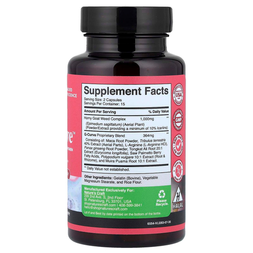 Nature's Craft, Женское здоровье, G-Curve ™, 30 капсул