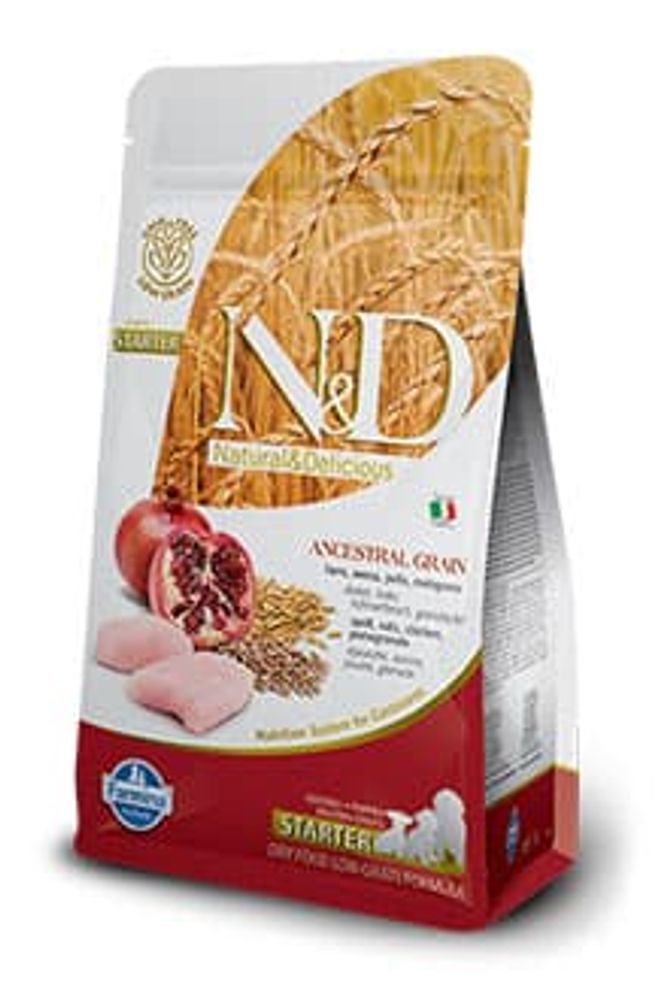 Сухой низкозерновой корм N&amp;D Low Grain для щенков с отъема 800г
