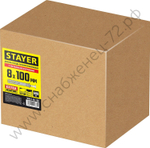 STAYER 8 x 100 мм, потайный бортик, дюбель-гвоздь полипропиленовый, 600 шт (30641-08-100)