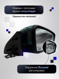 Зеркала ваз 2108-2109 2113-2115 Наружная регулировка