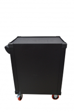 Инструментальная тележка GW-7ST Black (Great Wolf) 7 ящиков, увеличенные колеса с тормозом, ЦЗ, усиленная