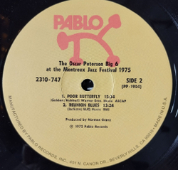 Винтажная виниловая пластинка LP The Oscar Peterson Big 6 At The Montreux Jazz Festival 1975 (USA 1975)