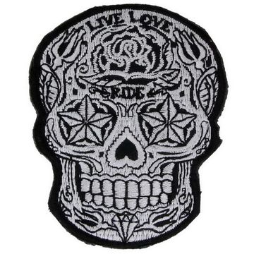 Нашивка Череп - Live Love Ride