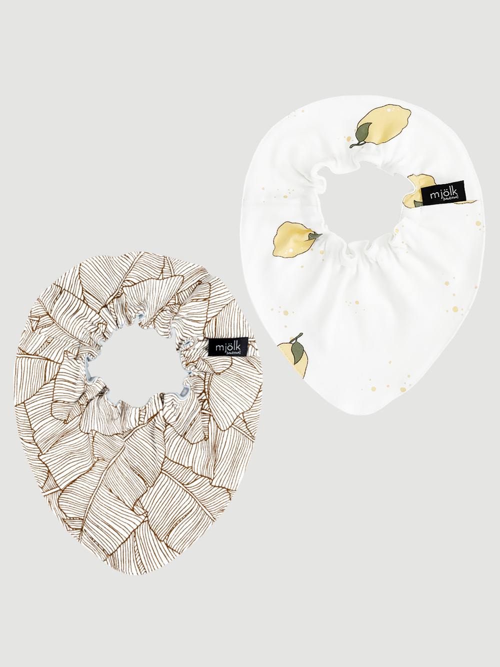 Сет из 2х нагрудников Mjölk Mini Лимоны/Palm Tree