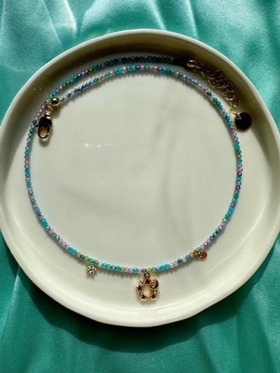 Чокер Звездное небо из фианитов