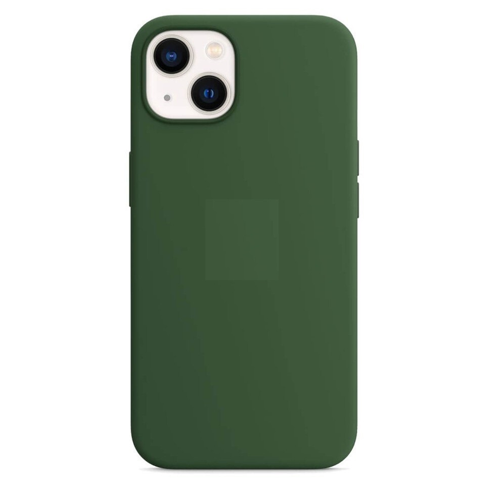 Накладка iPhone 14 Plus силикон темно-зеленый