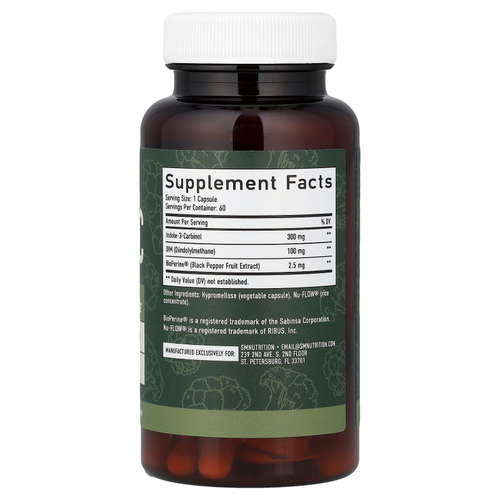 SMNutrition, DIM + I3C, 60 капсул