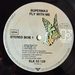 Винтажная виниловая пластинка LP Supermax Fly With Me (Germany 1979) ELK 52 128