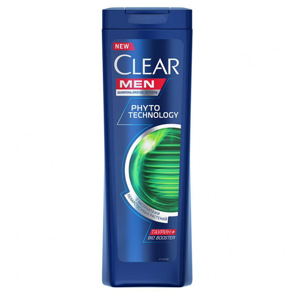 CLEAR MEN Шампунь против перхоти мужской Фитотехнология Phytotechnology, 400 мл (58304)