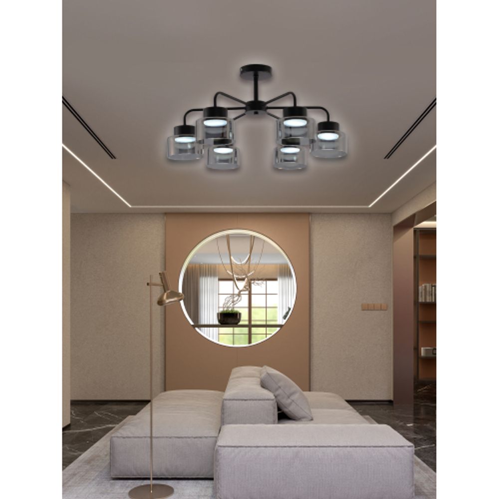 Люстра Rivoli Marsha 9193-306 6хGX53 15 Вт модерн | Rivoli