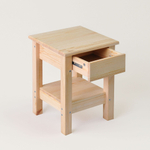 Табурет с ящиком и полочкой Ральф, деревянный, без отделки