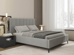 Брэнда кровать 1600 микровелюр дым