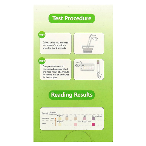 Easy@Home, Тест на инфекцию мочевыводящих путей, 10 тестов в индивидуальной упаковке