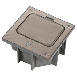 Люк ЭРА ОФИС 18-6002-03 IP66 в бетон с розеткой под шестигранник серый