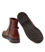 Кожаные ботильоны Tommy Hilfiger - коричневый(FW0FW08251)