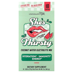 Legendairy Milk, She's Thirsty®, смесь электролитов с кокосовой водой, арбуз (коробка), 18 пакетиков-стиков по 7,8 г (0,28 унции)