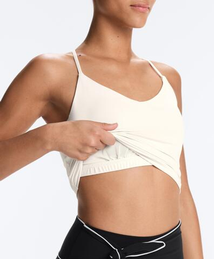 Oysho Топ Comfortlux с регулируемыми бретелями, экрю