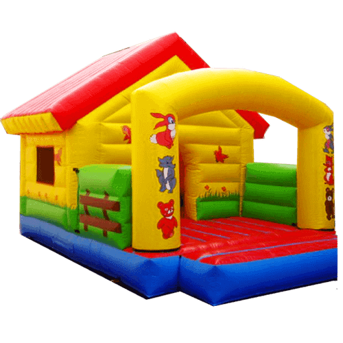 Коммерческий надувной батут "Зоо-теремок"