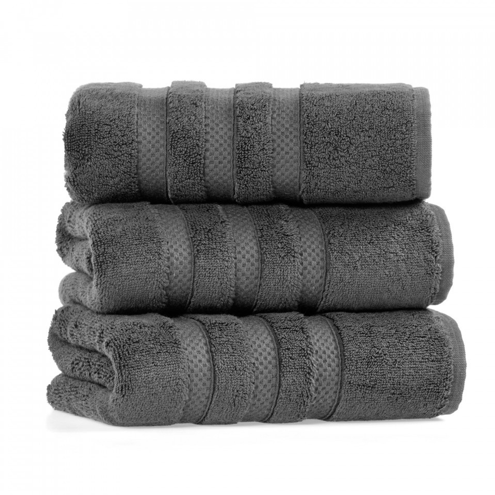 Полотенце 50x90 L'appartement Kinsey dark grey темно-серый