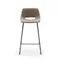 Полубарный стул Zahara, 65 см, коричневый с черными ножками