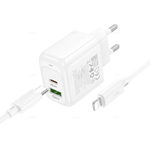 Зарядное устройство на Lightning Hoco PD20W+QC3.0 CS54A (white)