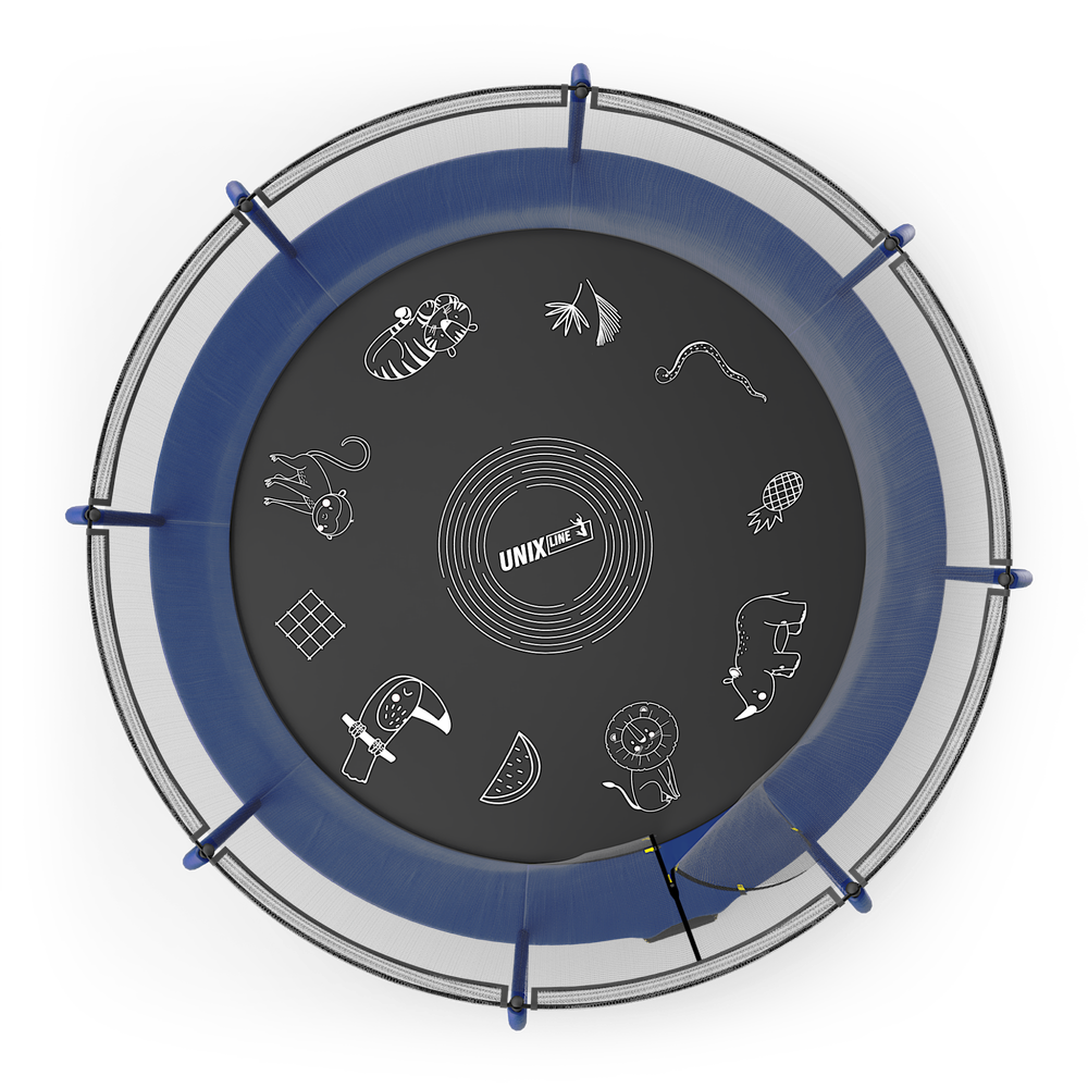 Батут UNIX Line SUPREME GAME 12 ft (blue)