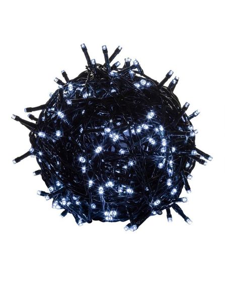 Гирлянда 400 led ХОЛОДНЫЙ 28м; тёмно-зелёный провод