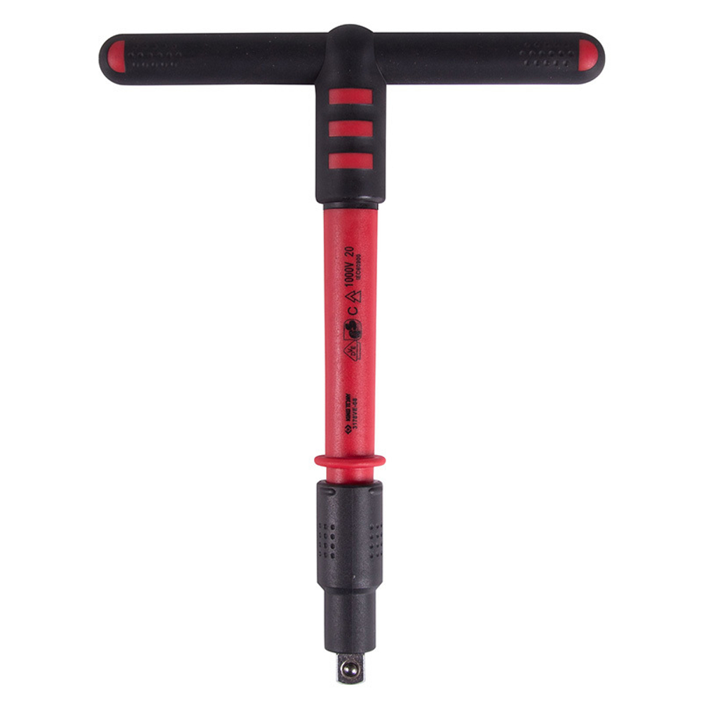 KING TONY (3178VE-08) Вороток диэлектрический 3/8", 200 мм, Т-образный