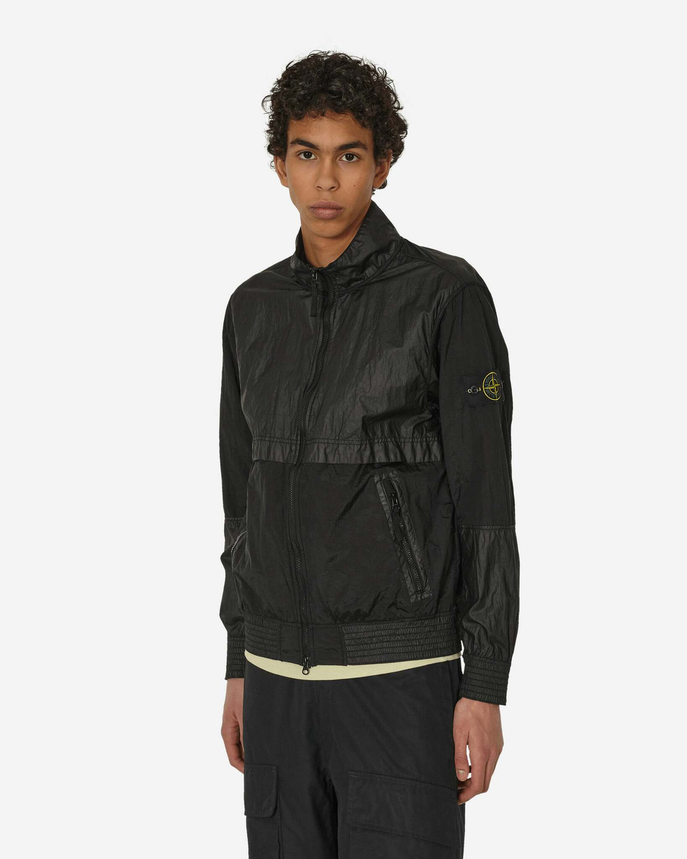 Stone Island Нейлоновая Металлическая Куртка Watro-Tc, Черная