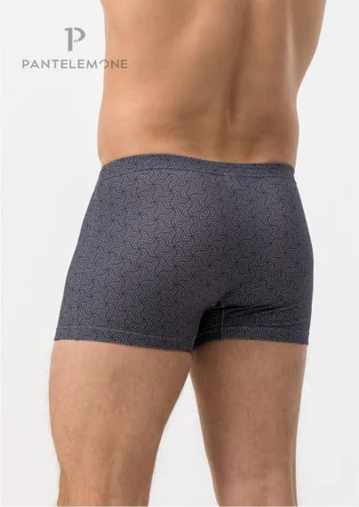 Трусы мужские боксеры Pantelemone PMH-1559, геометрия темно-серая