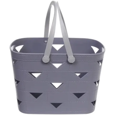 Корзинка для хранения с ручками «ЛЕРБЕРГ», цвет пыльно серый, 26.5*18*17см