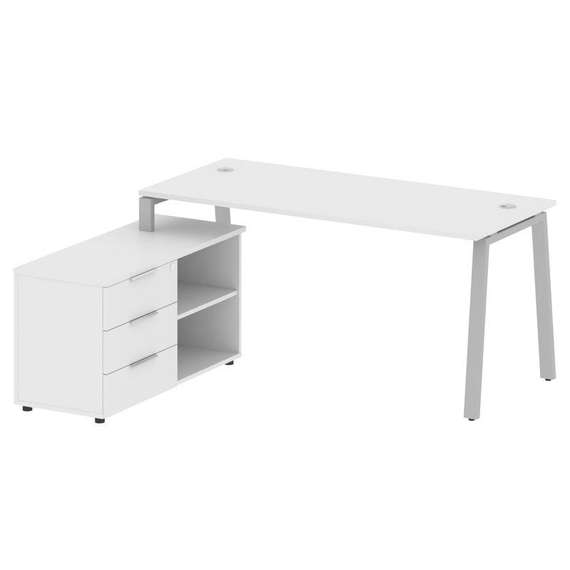 Метал Систем Рабочая станция с тумбой на А-образном м/к БА.РС-СТС-2.4 (L)