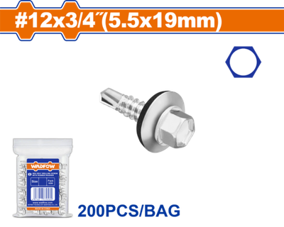 Шестигранный винт с резиновой шайбой