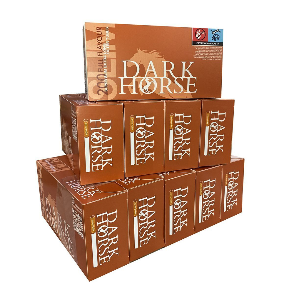 Гильзы для сигарет "Dark Horse" Slim Extra Long 24mm 10х200шт (Комплект)