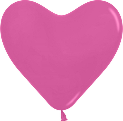 Сердце (12''/30 см) Фуше (012), пастель