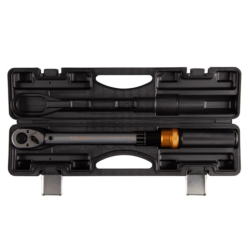 TOLSEN (TT19666) Динамометрический ключ 1/2", 20-120 Нм, для левой и правой резьбы, кейс