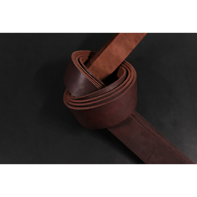 Ременная заготовка Бордо с жировой отделкой