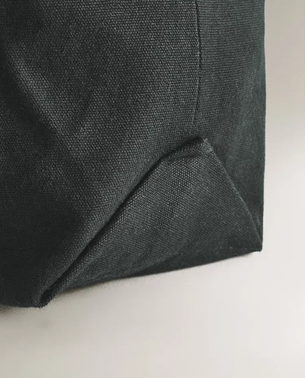 ZARA HOME ПЛЯЖНАЯ ХЛОПКОВАЯ СУМКА, ЗЕЛЁНЫЙ