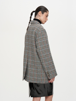 Жакет однобортный прямого силуэта