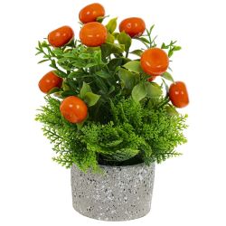 GAEM Дерево искусственное "Мандарин", L14 W14 H21 см