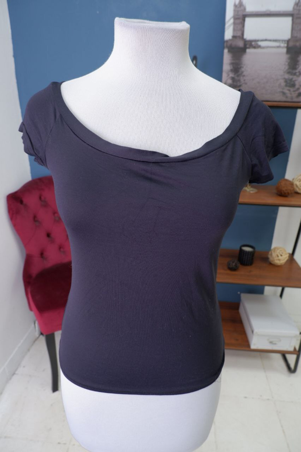 Футболка черная базовая 44 размер