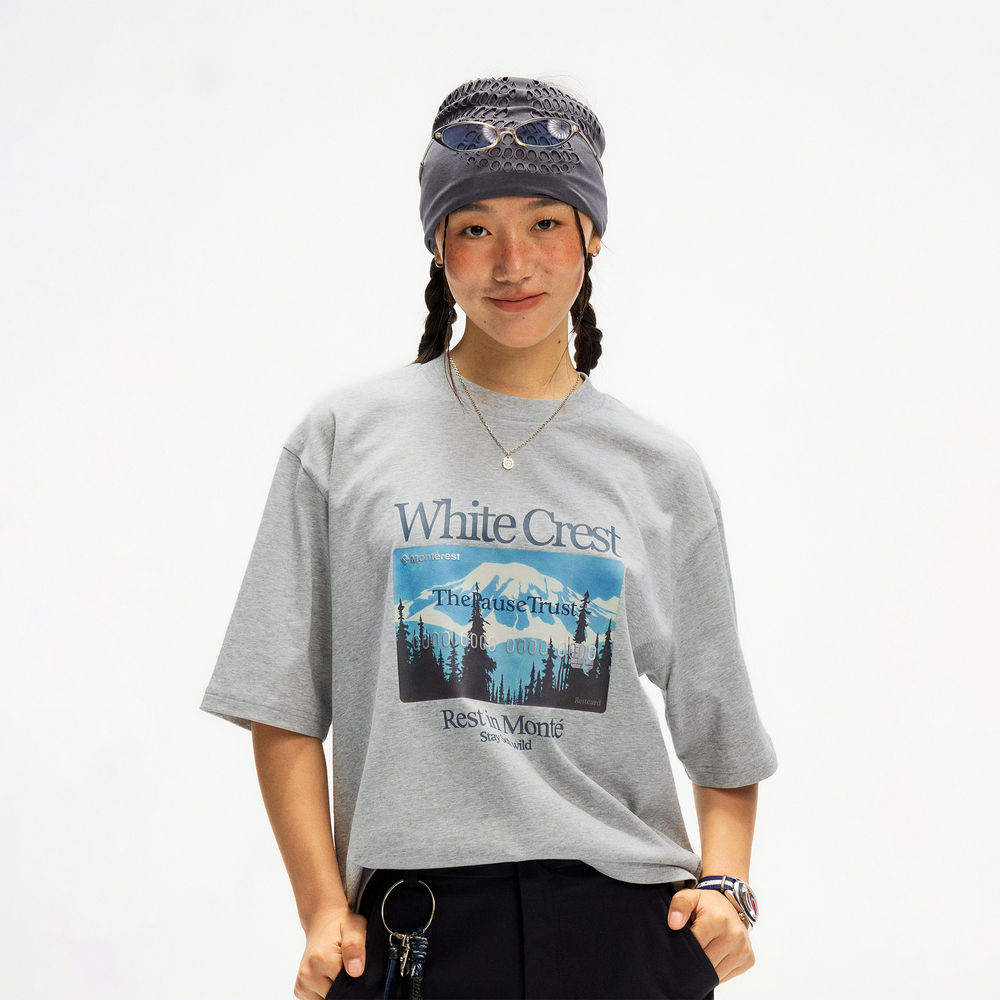 Футболка Nothomme Monterest Restcard серый