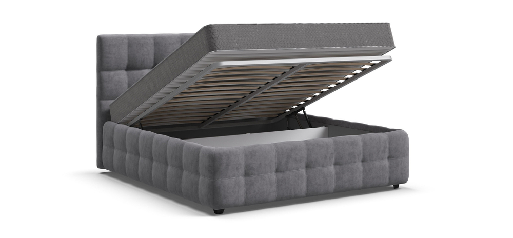 Босс Кровать+ПМ 160 Велюр Роял агат