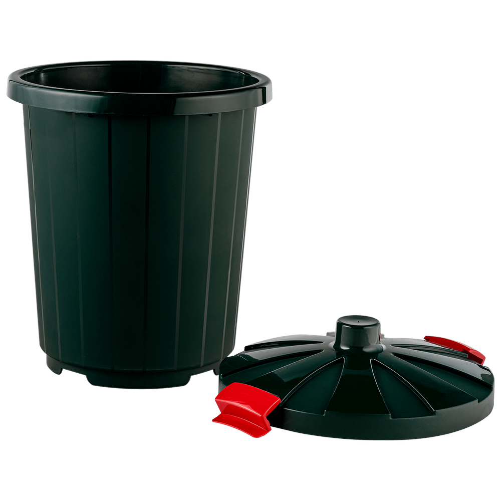 Бак круглый с крышкой 105л. (темно-зеленый) арт.3733-МТ008