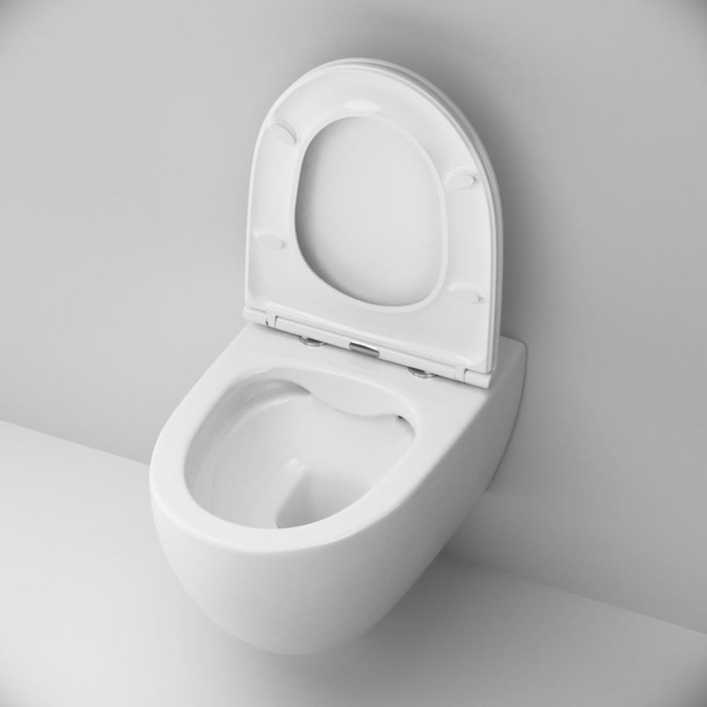 Инсталляция с подвесным унитазом FlashClean, с сиденьеи микролифт и клавишей AM.PM Awe IS30251.111700 белая, глянцевая хром