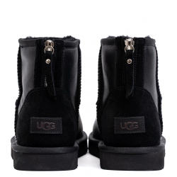 UGG Mens Classic Mini Zip Metallic Black